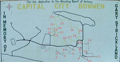 Capitol City Bowmen Trail Map